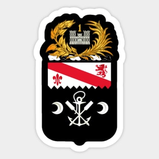 COA - 1st Engineer Battalion wo Txt Sticker